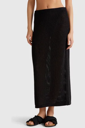 Benetton Falda Punto Tricot