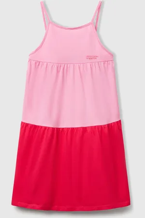 Benetton Vestido Holgado Con Volante