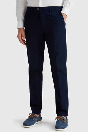 Benetton Chinos Slim Fit De Algodón Ligero