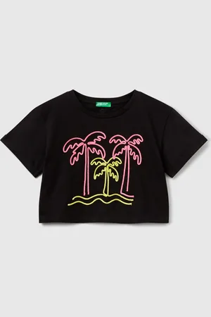Benetton Camiseta Con Bordado