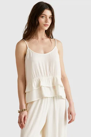 Benetton Top Fluido Con Volante