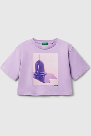Benetton Camiseta Boxy Con Estampado De Helado