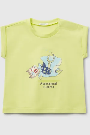 Benetton Camiseta De Manga Corta Con Estampado