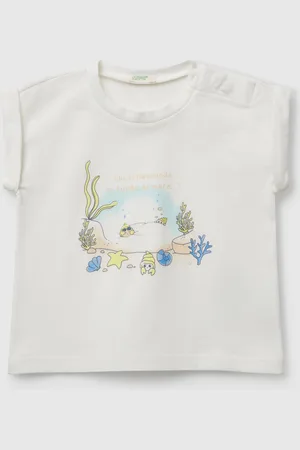 Benetton Camiseta De Manga Corta Con Estampado