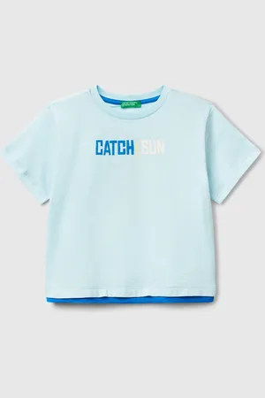 Benetton Camiseta Over-fit De Algodón Ligero