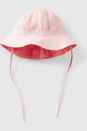 Benetton Gorro Reversible Con Estampado De Mar.