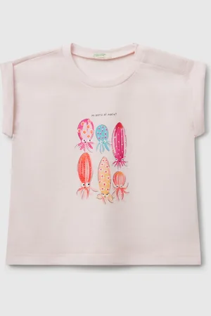 Benetton Camiseta De Manga Corta Con Estampado