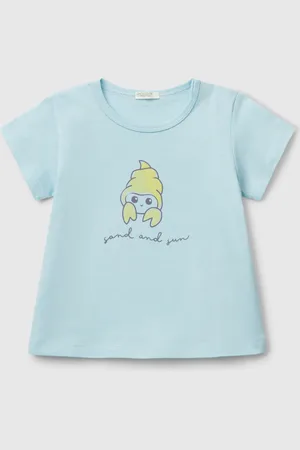 Benetton Camiseta Manga Corta Con Estampado