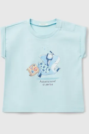 Benetton Camiseta De Manga Corta Con Estampado