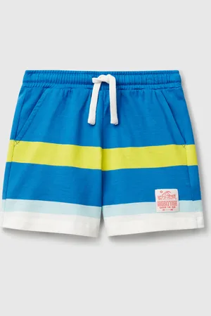 Benetton Pantalones Cortos A Rayas