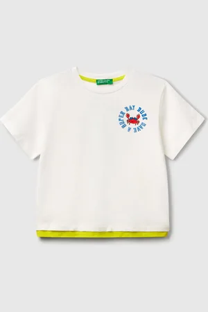 Benetton Camiseta Over-fit De Algodón Ligero
