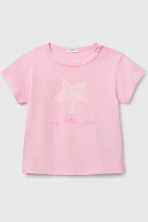 Benetton Camiseta Manga Corta Con Estampado