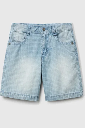Benetton Pantalón Corto Recto Cuadros