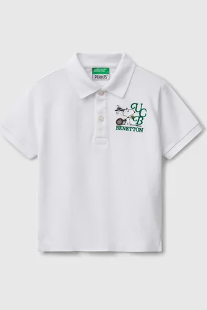Benetton Polo Con Bordado Snoopy ©peanuts