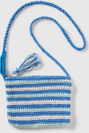 Benetton Bolso De Crochet Con Borlas