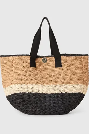 Benetton Bolso Shopping Efecto Paja