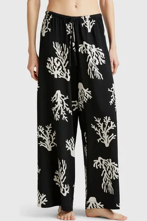 Benetton Pantalón Con Estampado Coral