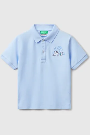 Benetton Polo Con Bordado Snoopy ©peanuts
