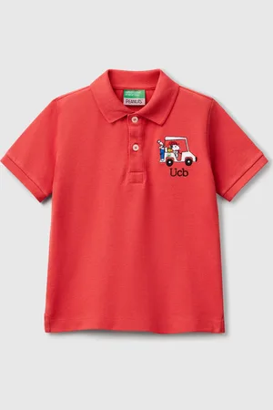 Benetton Polo Con Bordado Snoopy ©peanuts