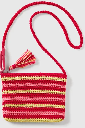 Benetton Bolso De Crochet Con Borlas
