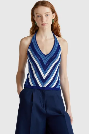 Benetton Top De Rayas De Crochet