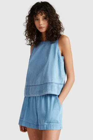 Benetton Blusa De Cambray
