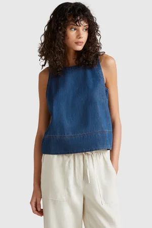 Benetton Blusa De Cambray