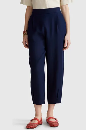 Benetton Pantalón Suave De Puro Lino