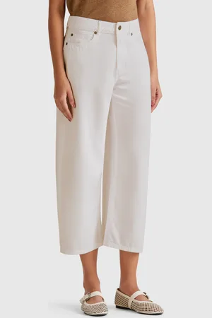 Benetton Pantalón Cinco Bolsillos Blanco