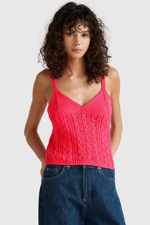 Benetton Top De Ganchillo