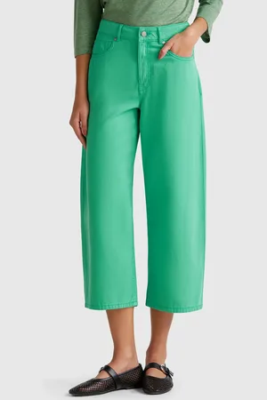 Benetton Pantalón Cinco Bolsillos Verde