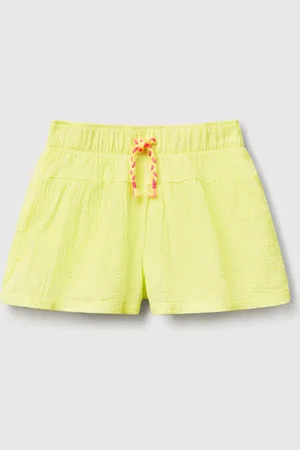 Benetton Pantalón Corto Ligero Con Cordón