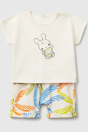 Benetton Conjunto Camiseta Ligera Y Pantalón Corto