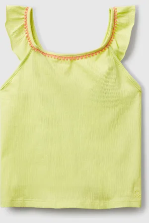 Benetton Top Con Volantes