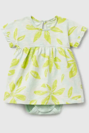 Benetton Vestido Con Estampado Floral