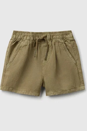 Benetton Shorts De Mezcla De Lino