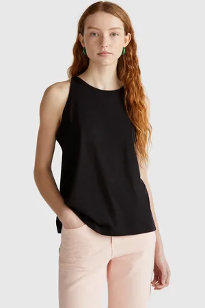 Benetton Camiseta Sin Mangas Con Cuello Halter