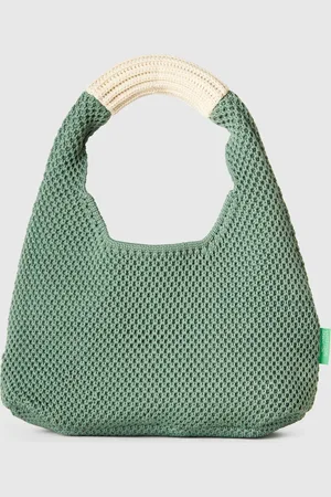 Benetton Bolso Bandolera Pequeño De Crochet