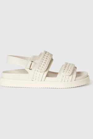 Benetton Sandalias Abiertas De Tejido Revestido