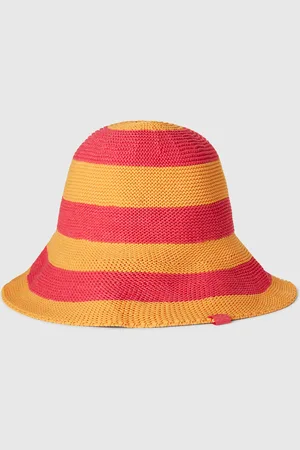 Benetton Gorro Rayas Naranja Y Fucsia
