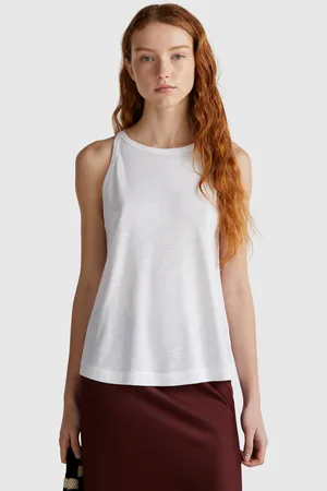 Benetton Camiseta Sin Mangas Con Cuello Halter