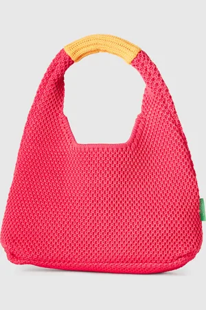 Benetton Bolso Bandolera Pequeño De Crochet