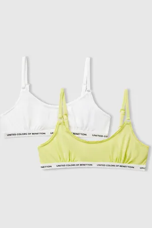 Benetton Dos Sujetadores De Algodón Elástico