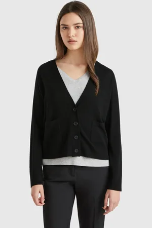 Benetton Cárdigan De Pura Lana Merino