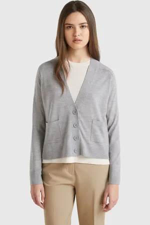 Benetton Cárdigan De Pura Lana Merino