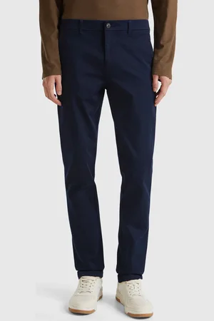 Benetton Chinos Slim Fit De Algodón Elástico