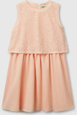 Benetton Vestido Con Lentejuelas