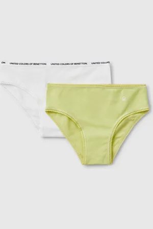 Benetton Dos Braguitas De Algodón Elástico