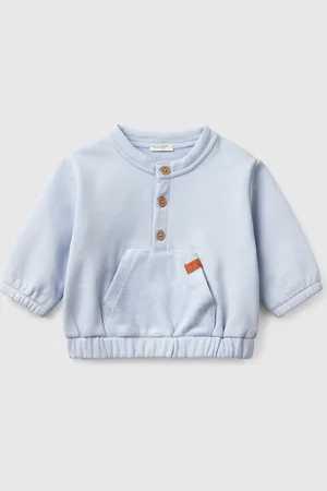 Benetton Sudadera Con Bolsillo 100% Algodón