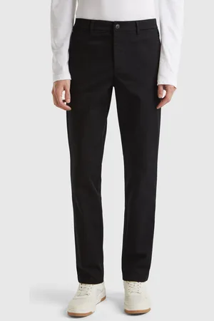 Benetton Chinos Slim Fit De Algodón Elástico